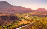 The amazing landscape of the Big Bend Ranch State Park and the Rio Grande River, Texas